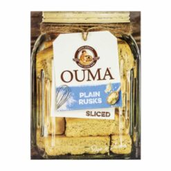 a carton of Ouma Rusks Sliced Plain 450g