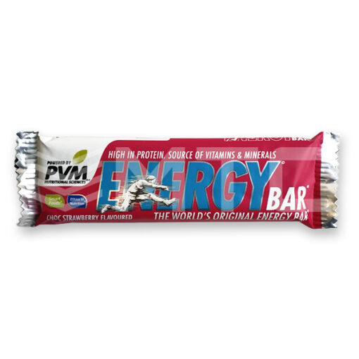 PVM energy bar choc strawberry